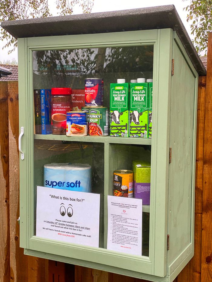 Little Free Pantry located on Chelmer Village Green